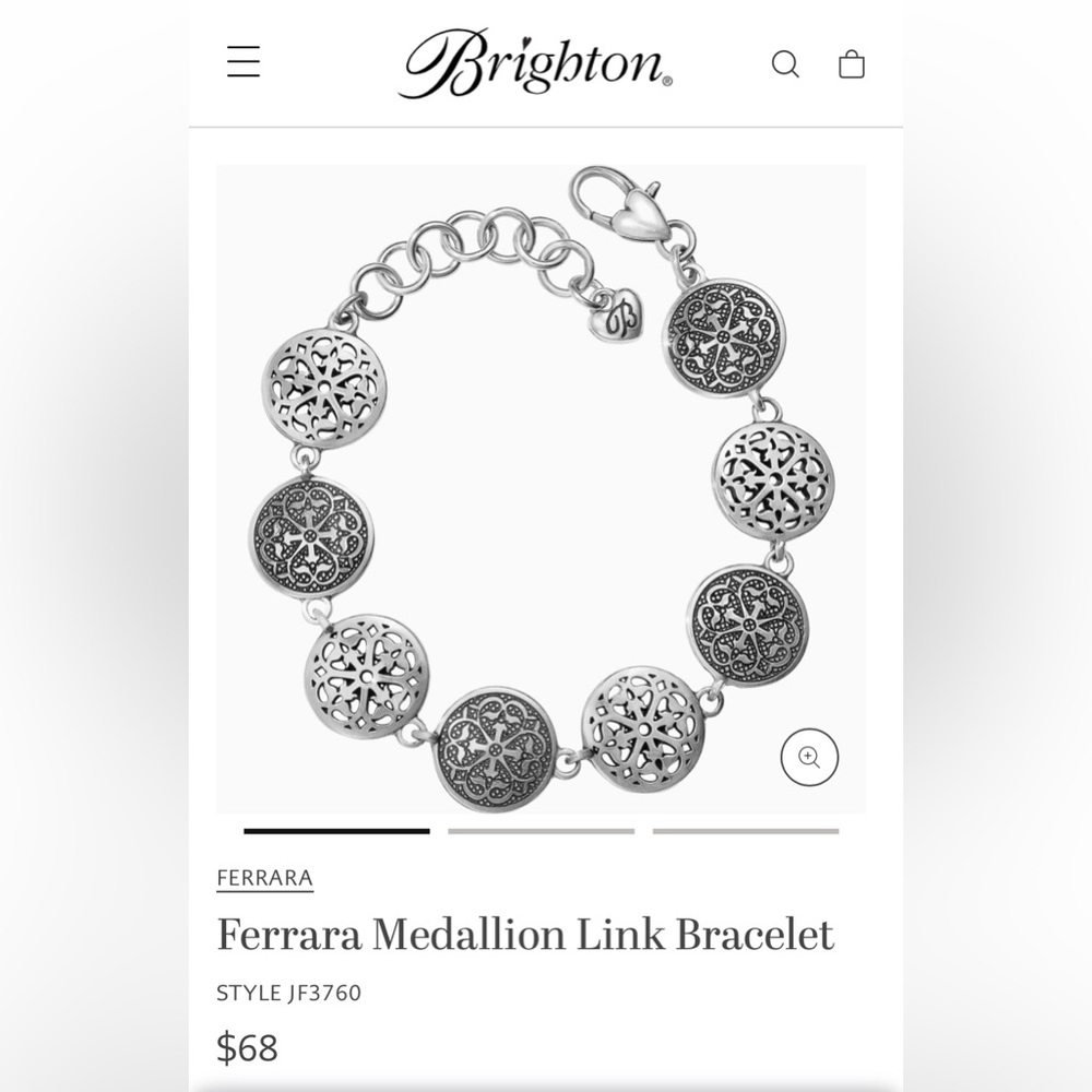 Brighton Ferrara Medallion Link Bracelet